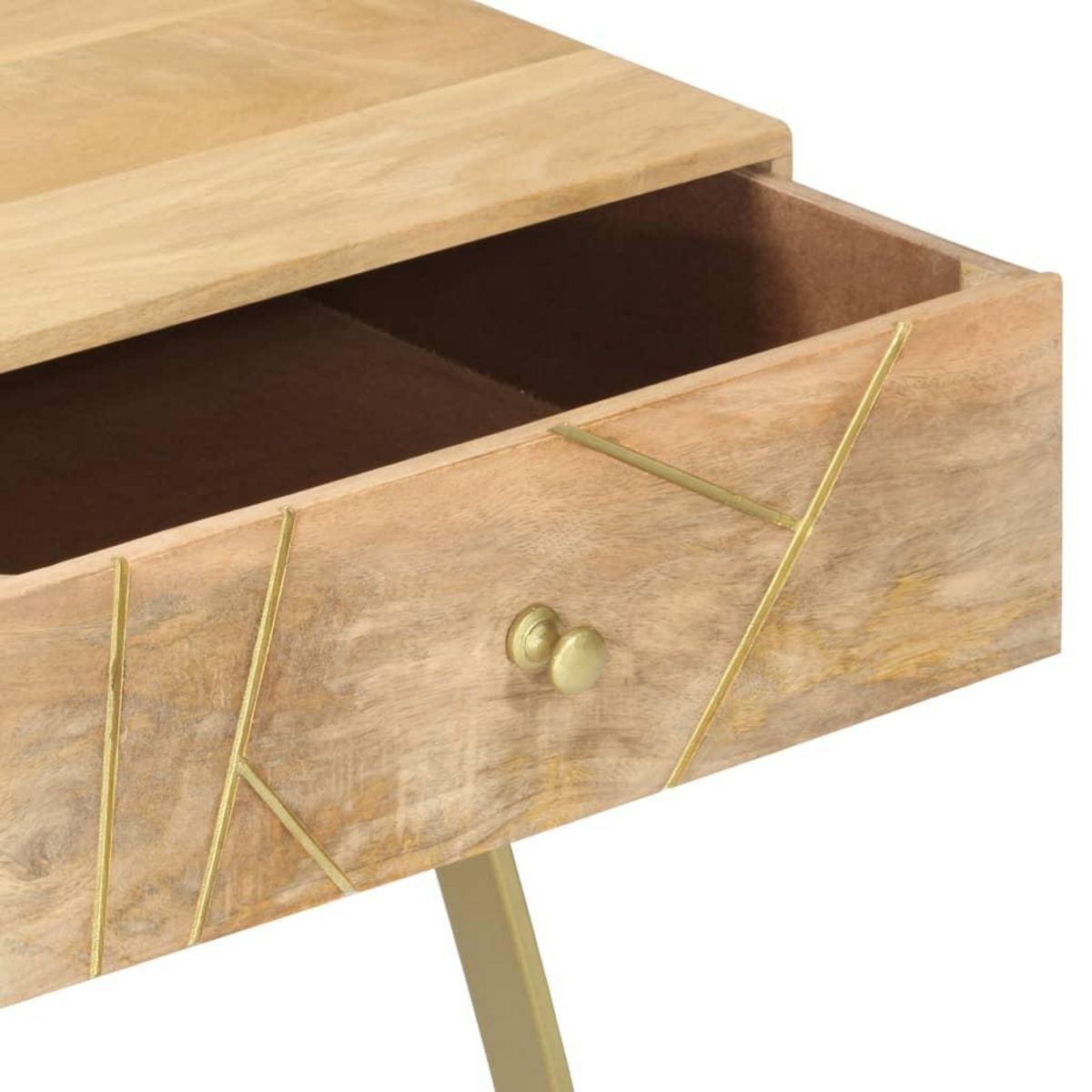 VIDAXL Table basse 95x50x42 cm bois de manguier massif