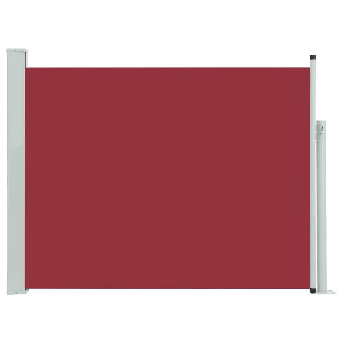 VIDAXL Auvent lateral retractable de patio 140x500 cm Rouge