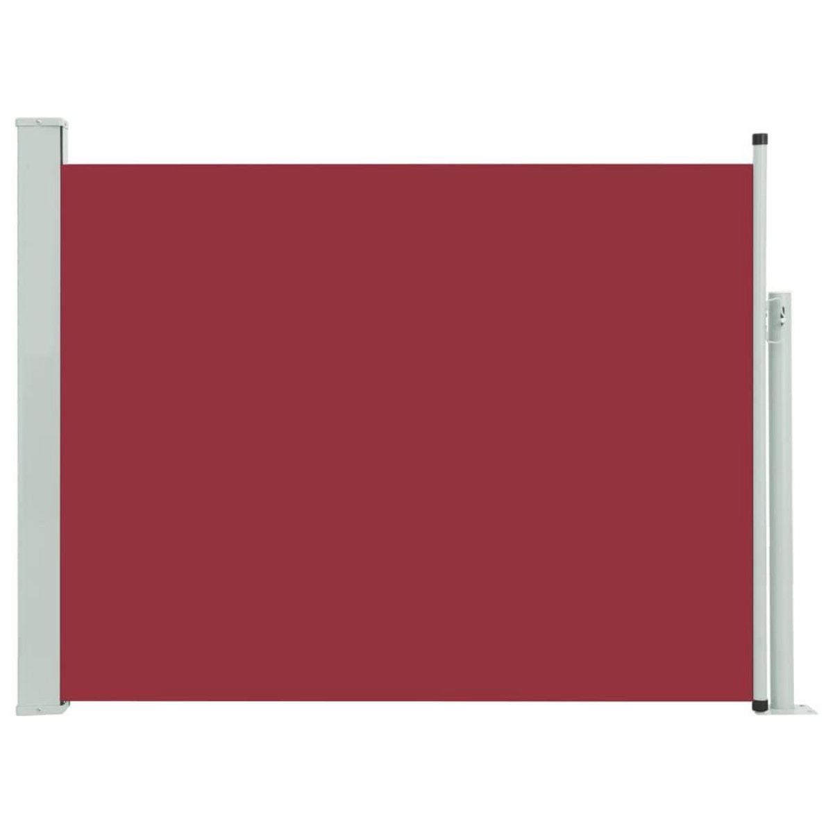 VIDAXL Auvent lateral retractable de patio 140x500 cm Rouge