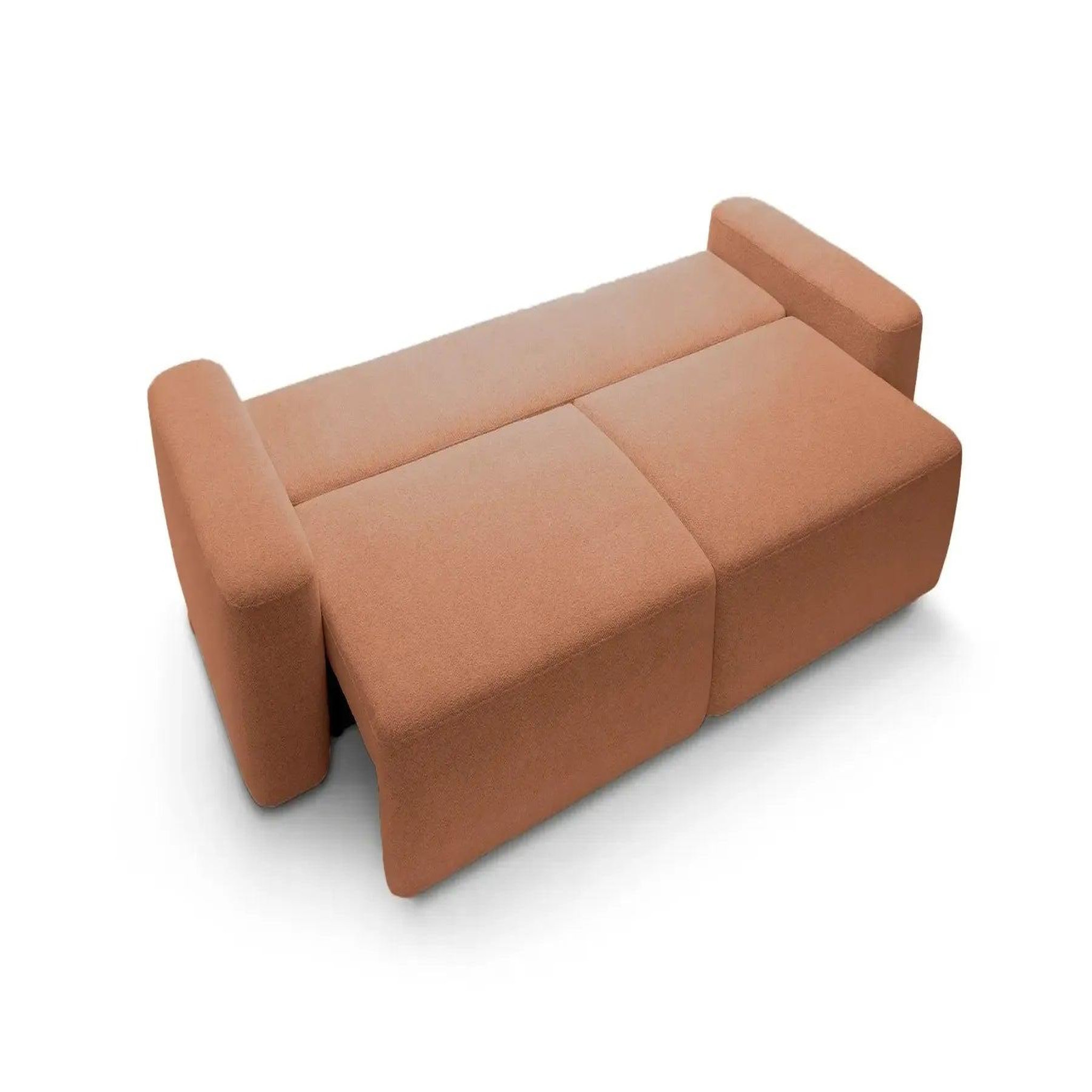 Voir la diapositive 5 : CASANOVA PARIS Ivy - canapé droit convertible coffre tissu chiné
