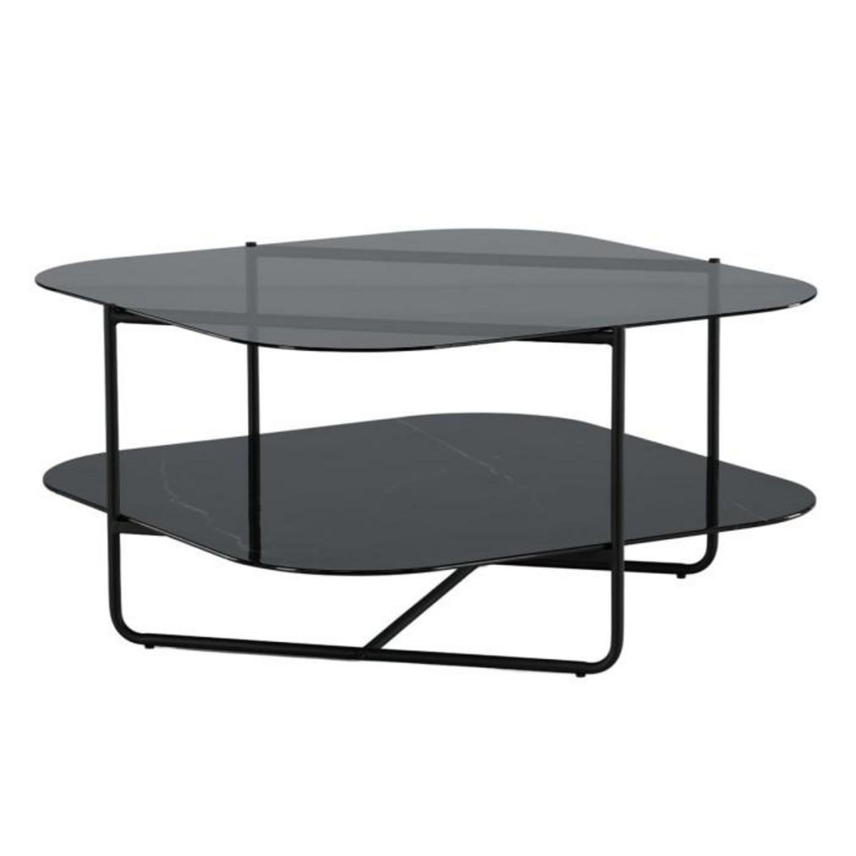 Paris Prix Table Basse en Verre  Un-Line  85cm Noir