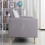 Voir la diapositive 6 : Paris Prix Canapé Convertible 3 Places Scandinave  Navya  Gris Clair