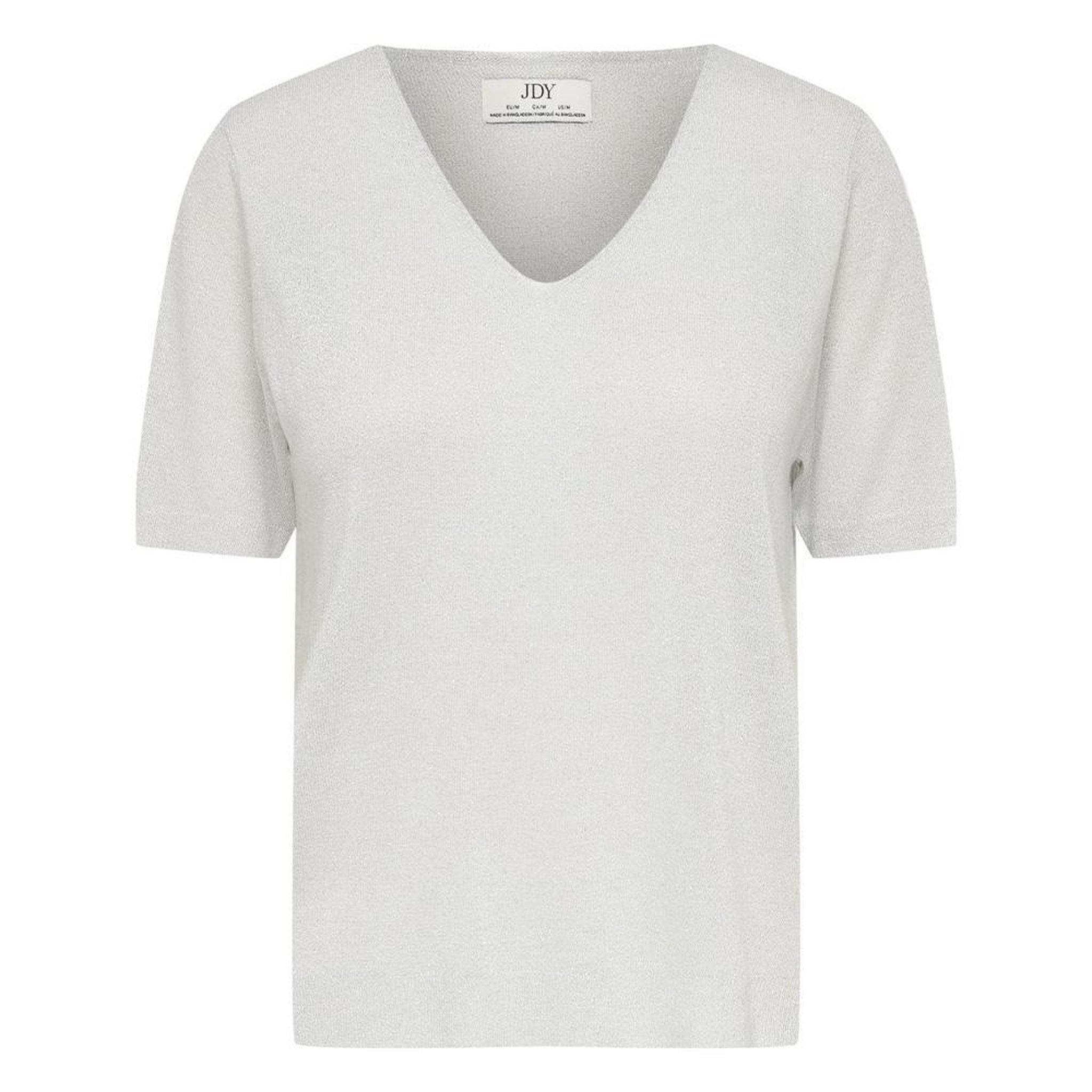 JACQUELINE DE YONG T-Shirt Gris Perle Femme JDY Laya. Coloris disponibles : Blanc