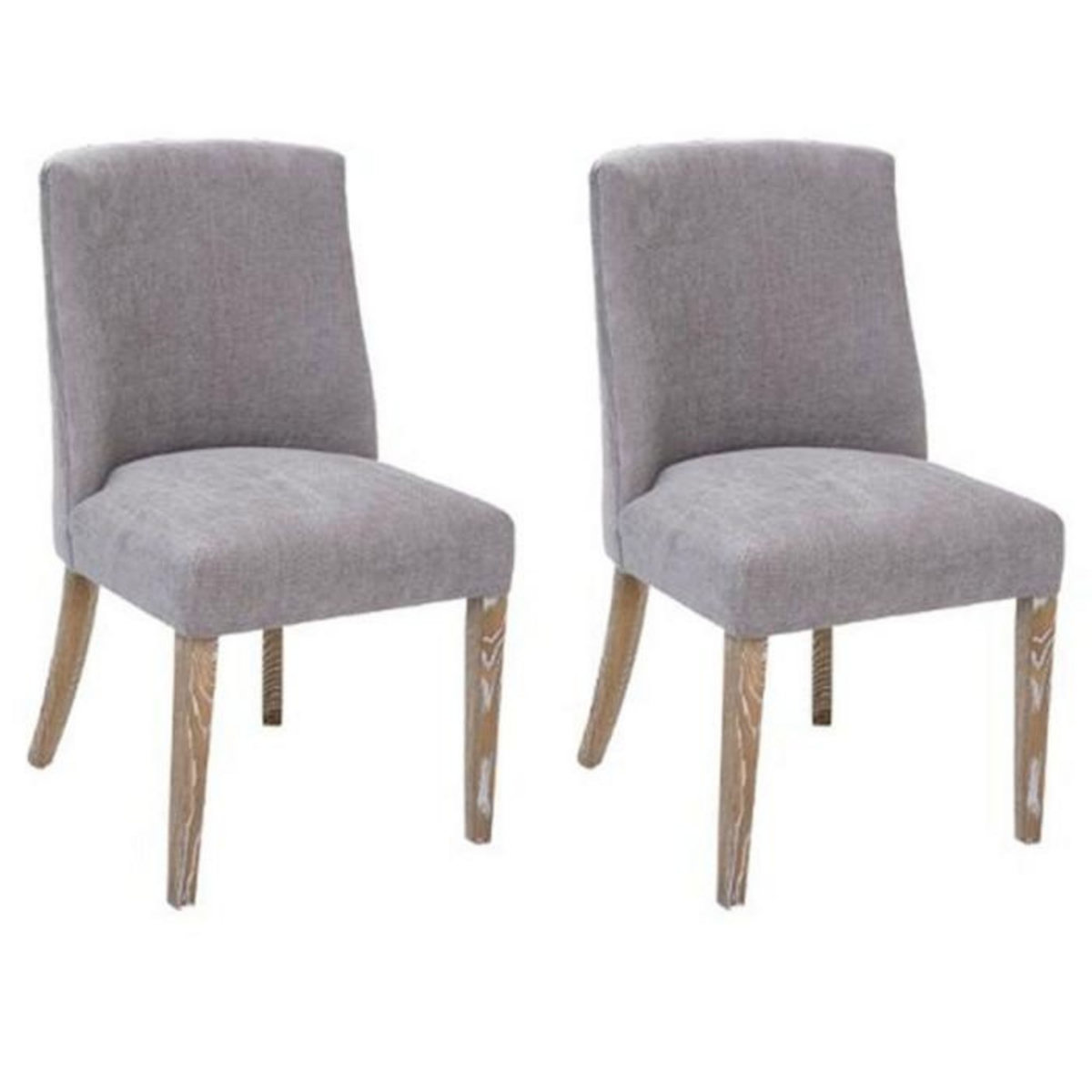 ATMOSPHERA Lot de 2 Chaises Design  Livia  89cm Gris