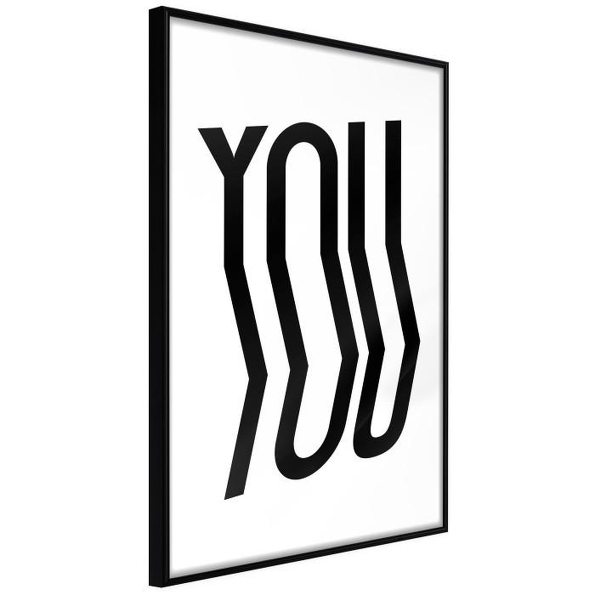 Paris Prix Affiche Murale Encadrée  Only You. Coloris disponibles : Noir, Jaune