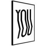 Paris Prix Affiche Murale Encadrée  Only You. Coloris disponibles : Jaune, Noir