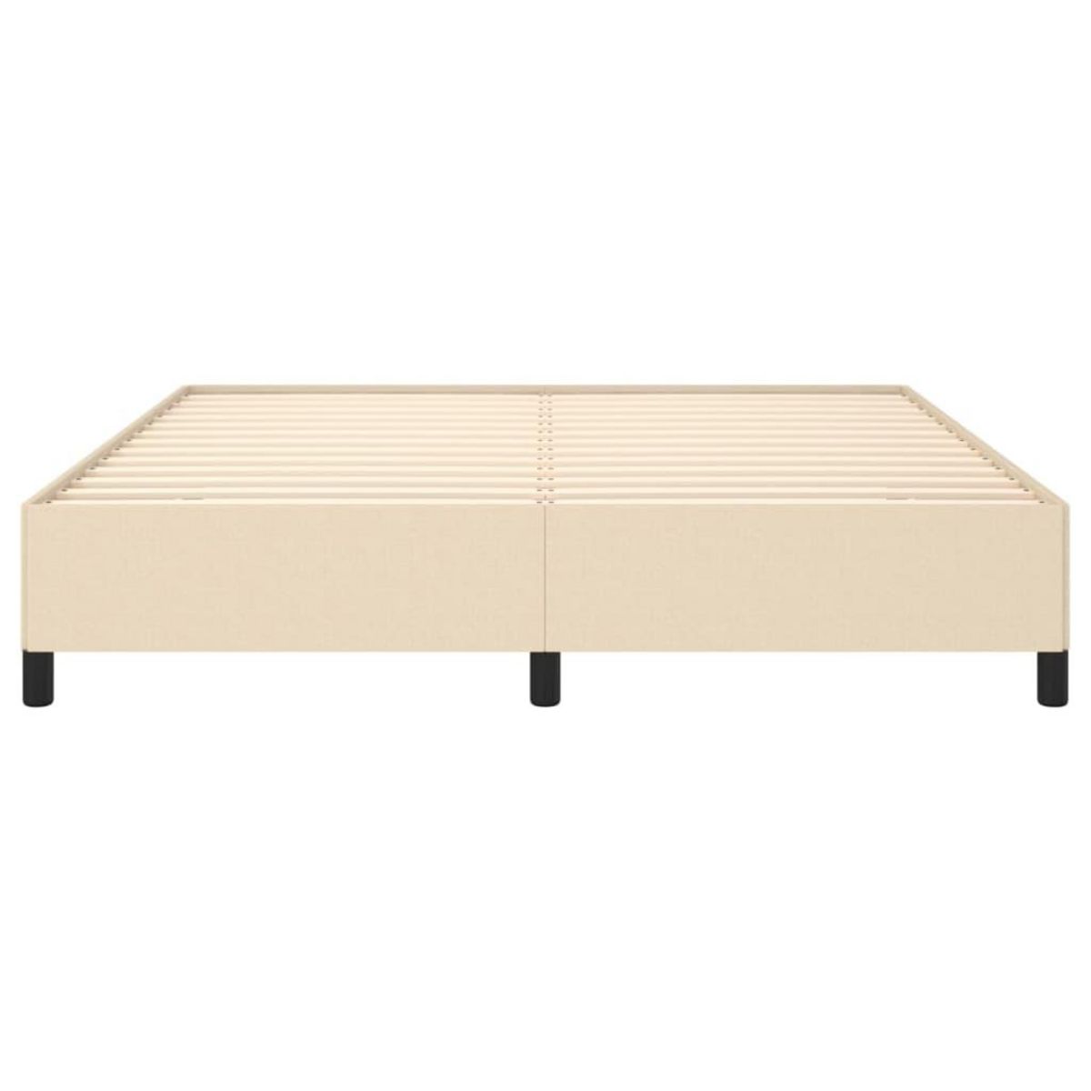 VIDAXL Cadre de lit sans matelas creme 180x200 cm tissu