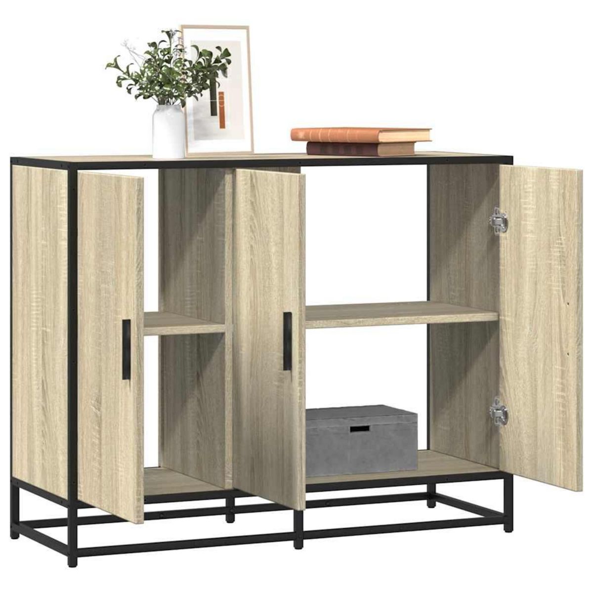 VIDAXL Buffet chene sonoma 94x35x76 cm bois d'ingenierie
