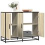 Voir la diapositive 1 : VIDAXL Buffet chene sonoma 94x35x76 cm bois d'ingenierie