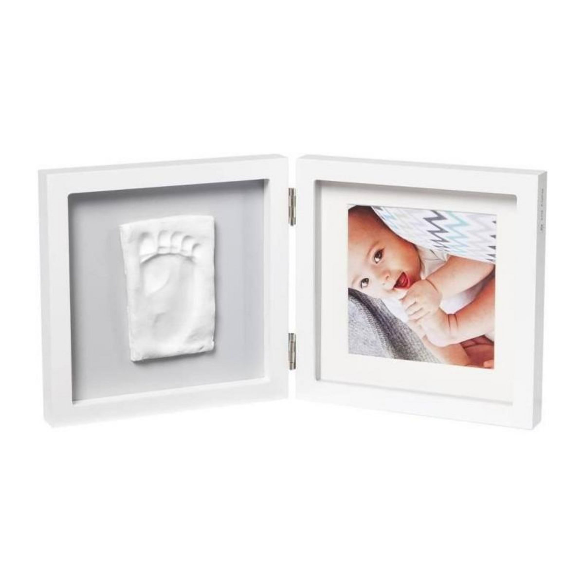 BABY ART Baby Art My Baby Style - Cadre Photo Simple Empreinte Bébé : Personnalisez avec Kit Empreintes Mains et Pieds Bébé, Cadeau N