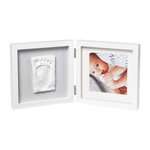 BABY ART Baby Art My Baby Style - Cadre Photo Simple Empreinte Bébé : Personnalisez avec Kit Empreintes Mains et Pieds Bébé, Cadeau N