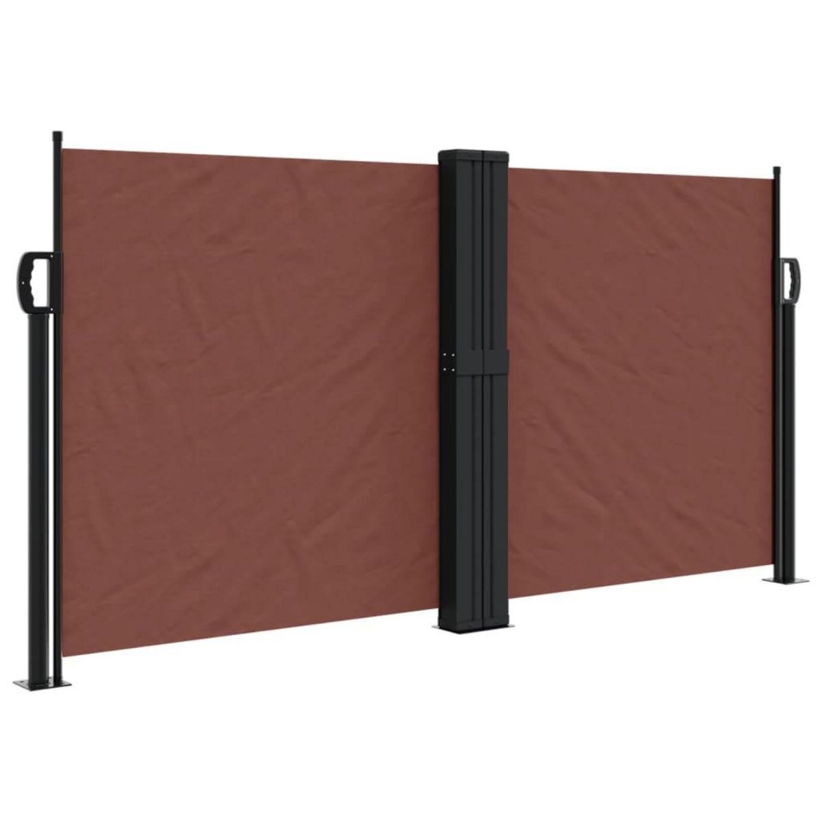 VIDAXL Auvent lateral retractable marron 120x600 cm