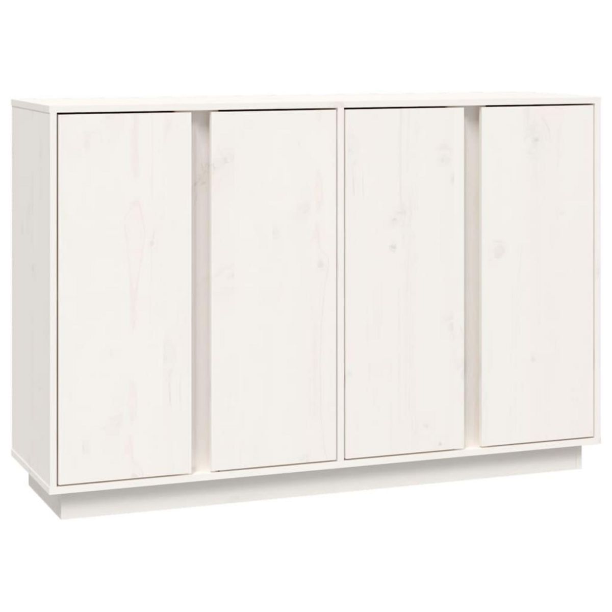 VIDAXL Buffet Blanc 120x35x80 cm Bois massif de pin