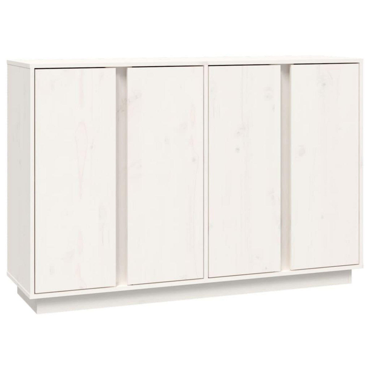 VIDAXL Buffet Blanc 120x35x80 cm Bois massif de pin
