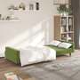 Voir la diapositive 3 : VIDAXL Canape-lit a 2 places vert clair velours