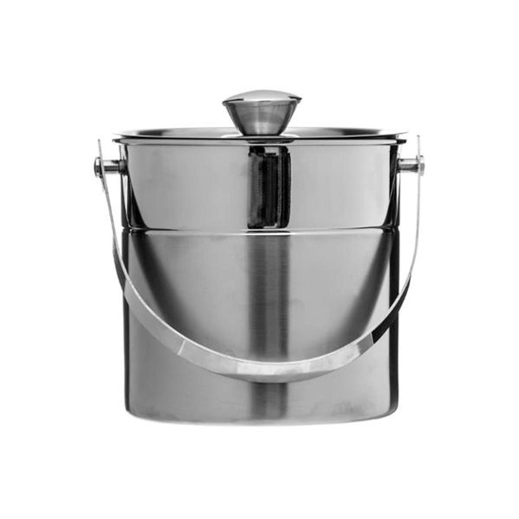 Voir la diapositive 2 : SECRET DE GOURMET Seau à glace métal  double finition  15cm argent