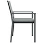Voir la diapositive 5 : VIDAXL Chaises de jardin et coussins lot de 6 noir 54x62,5x89 cm rotin