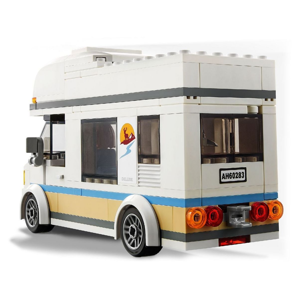 LEGO City 60283 - Great Vehicles Le Camping-Car de Vacances, Jouet de Construction pour Enfants dès 5 ans avec Minifigures Garçon et Fille