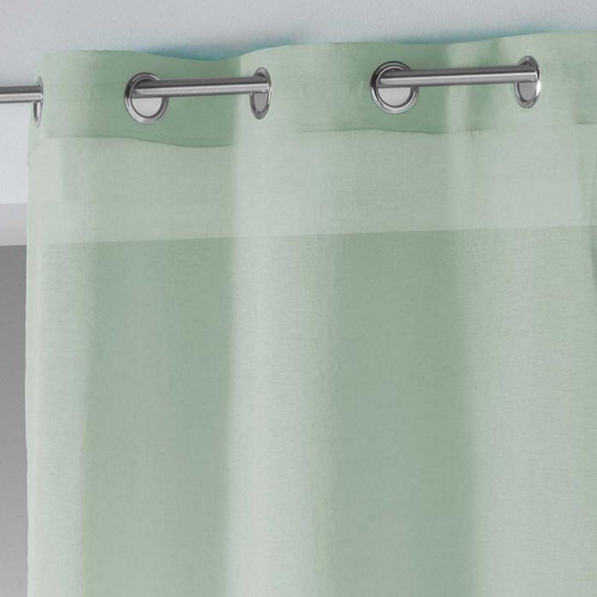 Paris Prix Rideau Voilage Étamine  Telma  140x240cm Sauge