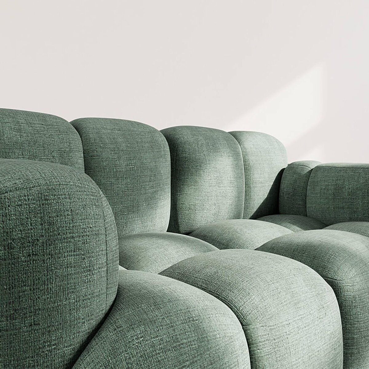 LISA DESIGN Grace - canapé modulable 2 places en velours texturé