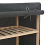 Voir la diapositive 5 : VIDAXL Armoire a chaussures avec housse Gris 79x40x80 cm  Tissu