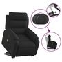 Voir la diapositive 5 : VIDAXL Fauteuil inclinable de massage electrique Noir Tissu