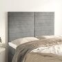 Voir la diapositive 1 : VIDAXL Tetes de lit 4 pcs Gris clair 72x5x78/88 cm Velours