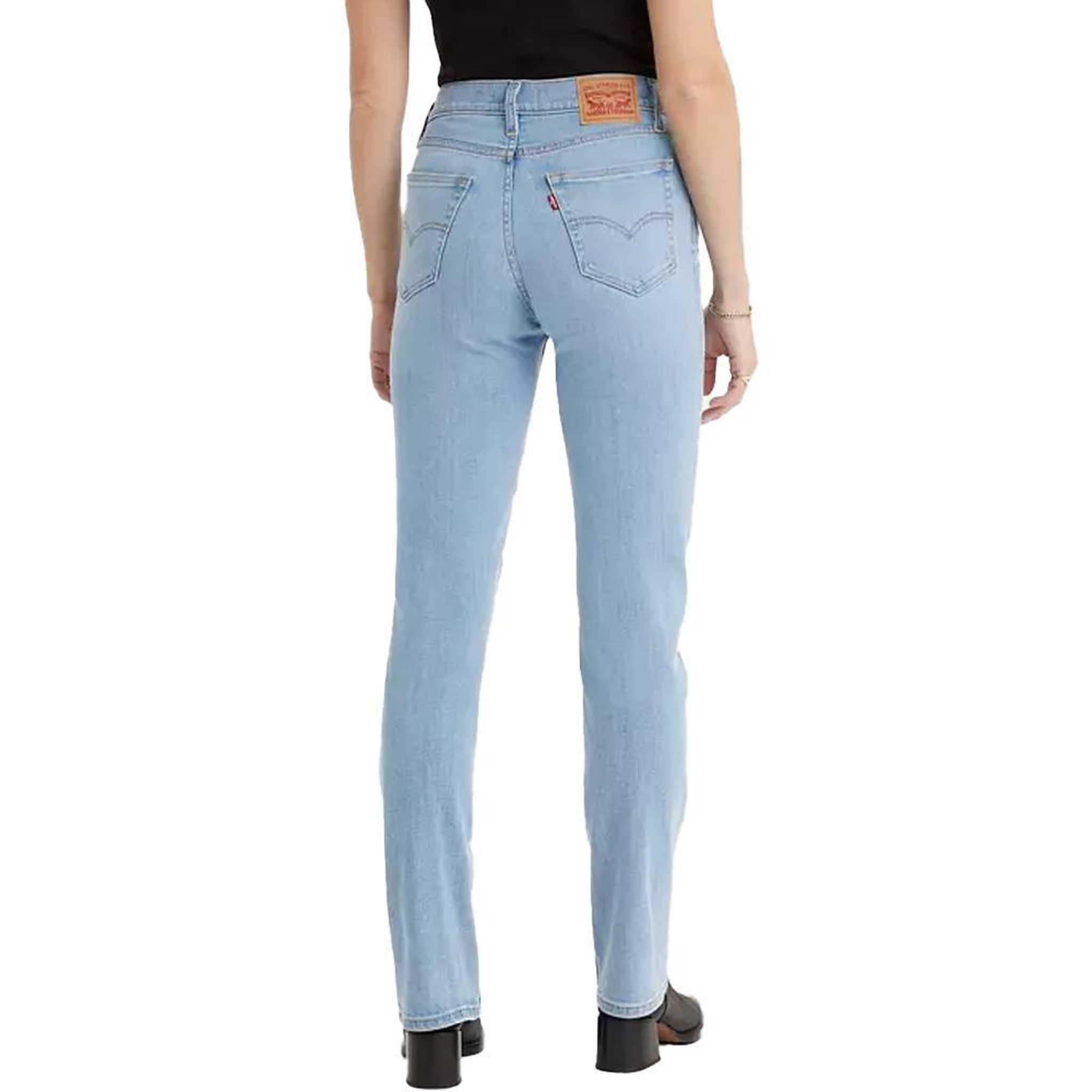 Voir la diapositive 2 : Levi's Jean 724 Bleu Délaver Clair Femme Levi's  High Rise Straight 18883