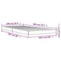 Voir la diapositive 6 : VIDAXL Cadre de lit sans matelas chene fume 100x200 cm