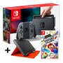 NINTENDO Console Nintendo Switch Joy-Con Gris + Super Mario Party + Powerbank avec étui de protection Nintendo Switch