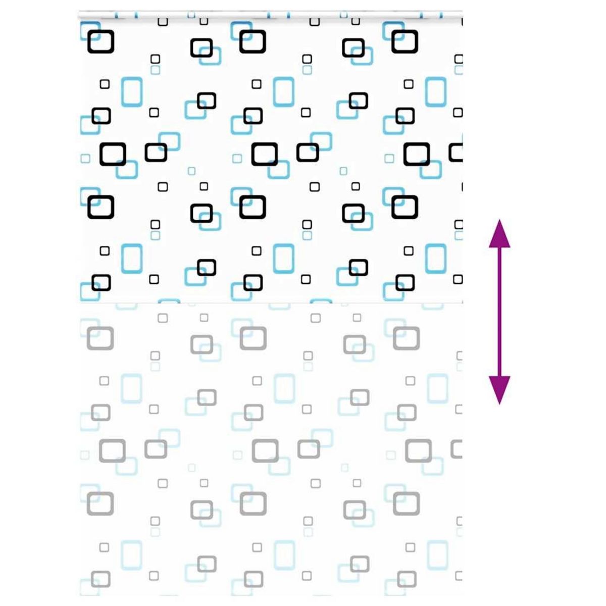 VIDAXL Store enrouleur de douche avec cassette largeur du tissu 146 cm