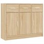 Voir la diapositive 2 : VIDAXL Buffet chene sonoma 91x28x75 cm bois d'ingenierie