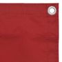 Voir la diapositive 3 : VIDAXL Ecran de balcon Rouge 120x400 cm Tissu Oxford