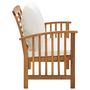 Voir la diapositive 3 : VIDAXL Banc de jardin avec coussins 119 cm Bois solide d'acacia