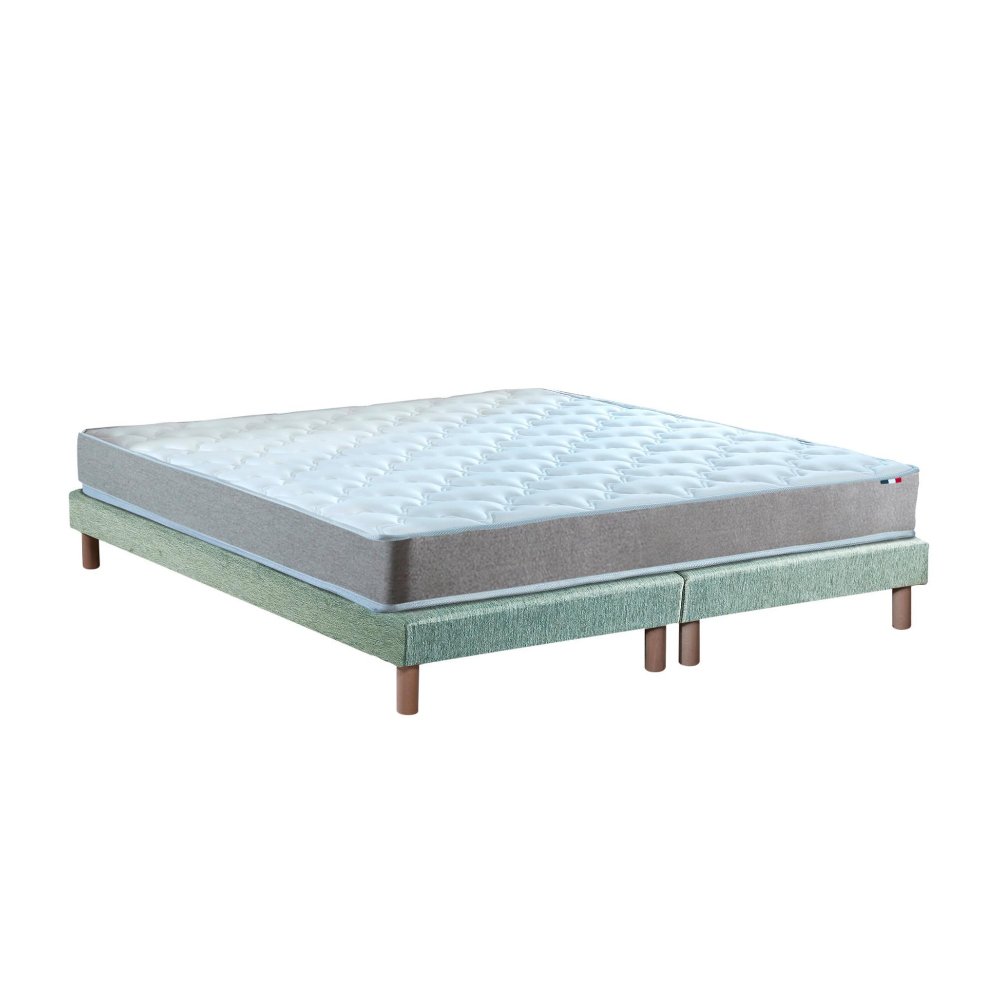 Voir la diapositive 4 : IDLITERIE Ensemble matelas mousse ferme réversible ALTO et sommier - confort français