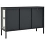 Voir la diapositive 5 : VIDAXL Buffet Anthracite 105x35x70 cm Acier et verre