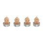 Voir la diapositive 1 : ATMOSPHERA Lot de 4 Bougies Déco  Maison  98g Beige