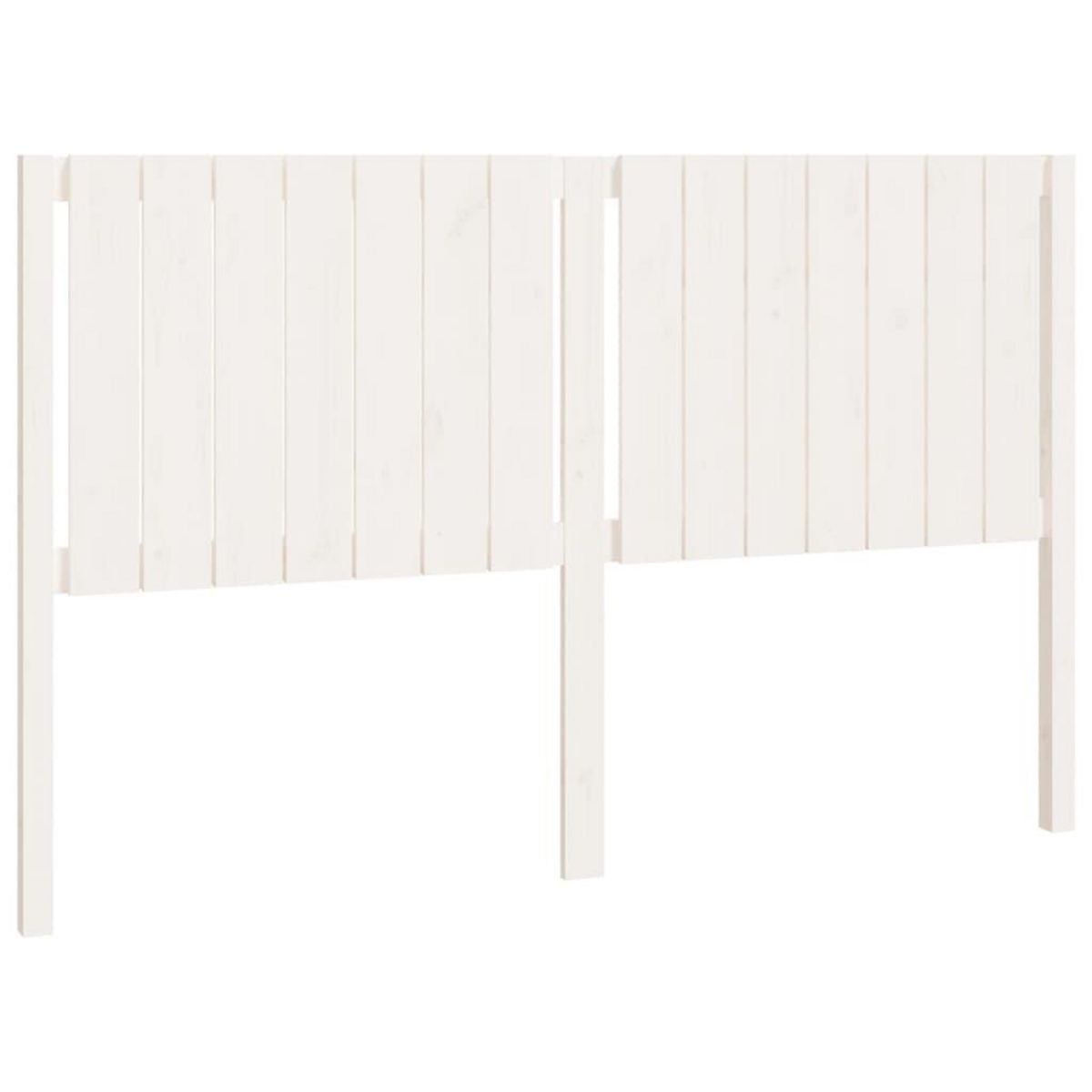 VIDAXL Tete de lit blanc 165,5x4x100 cm bois massif de pin