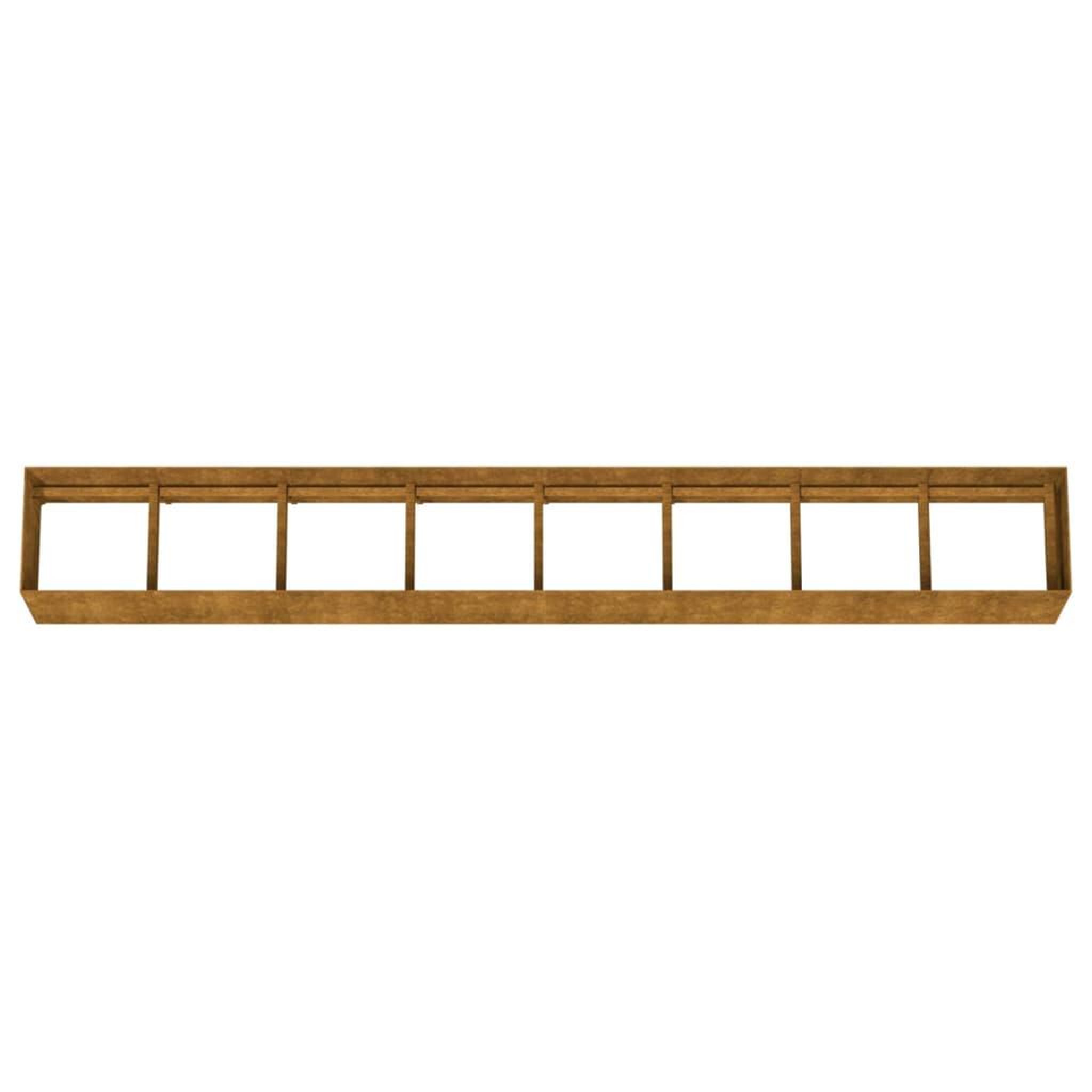 Voir la diapositive 5 : VIDAXL Lit sureleve de jardin 360x40x40 cm acier corten