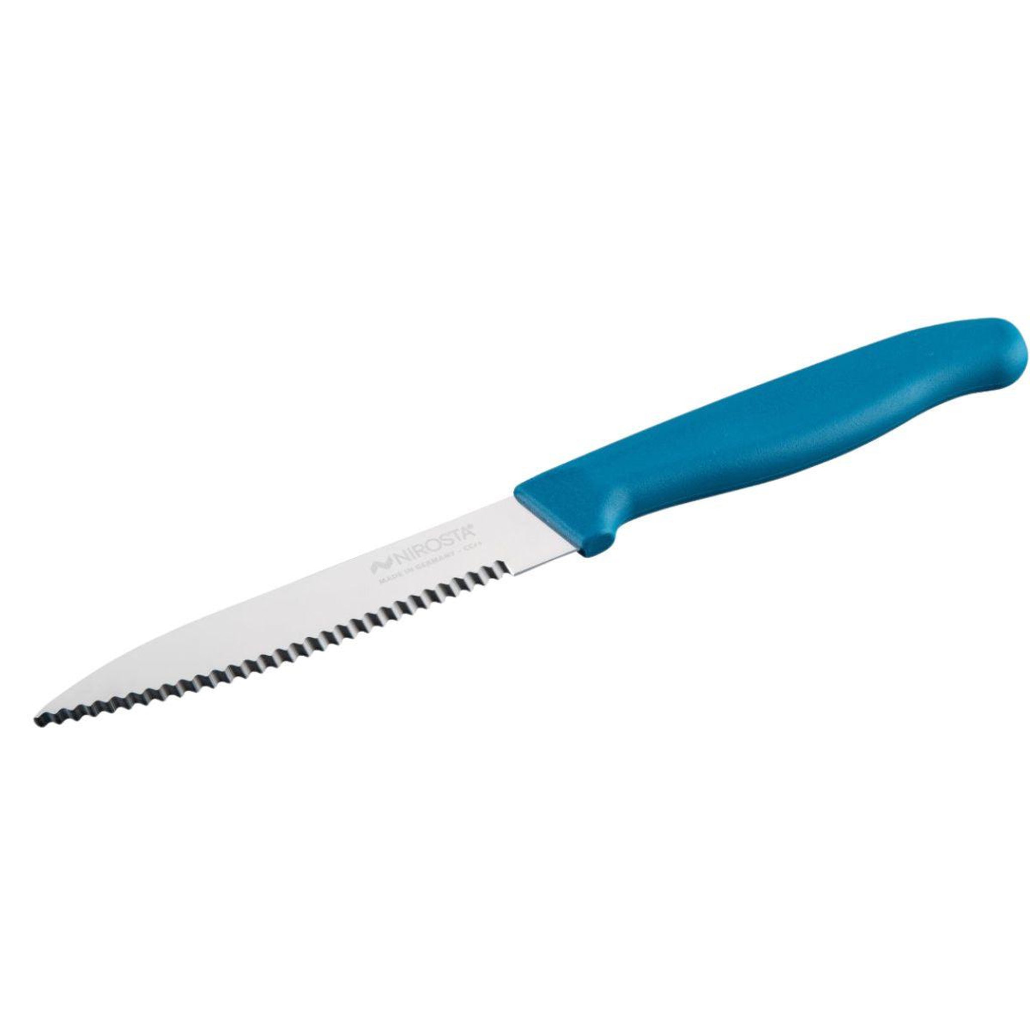 NIROSTA Couteau de cuisine lame crantée 21,5 cm nirosta elemental