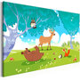 Voir la diapositive 1 : Paris Prix Tableau Imprimé  Friendly Animals Wide
