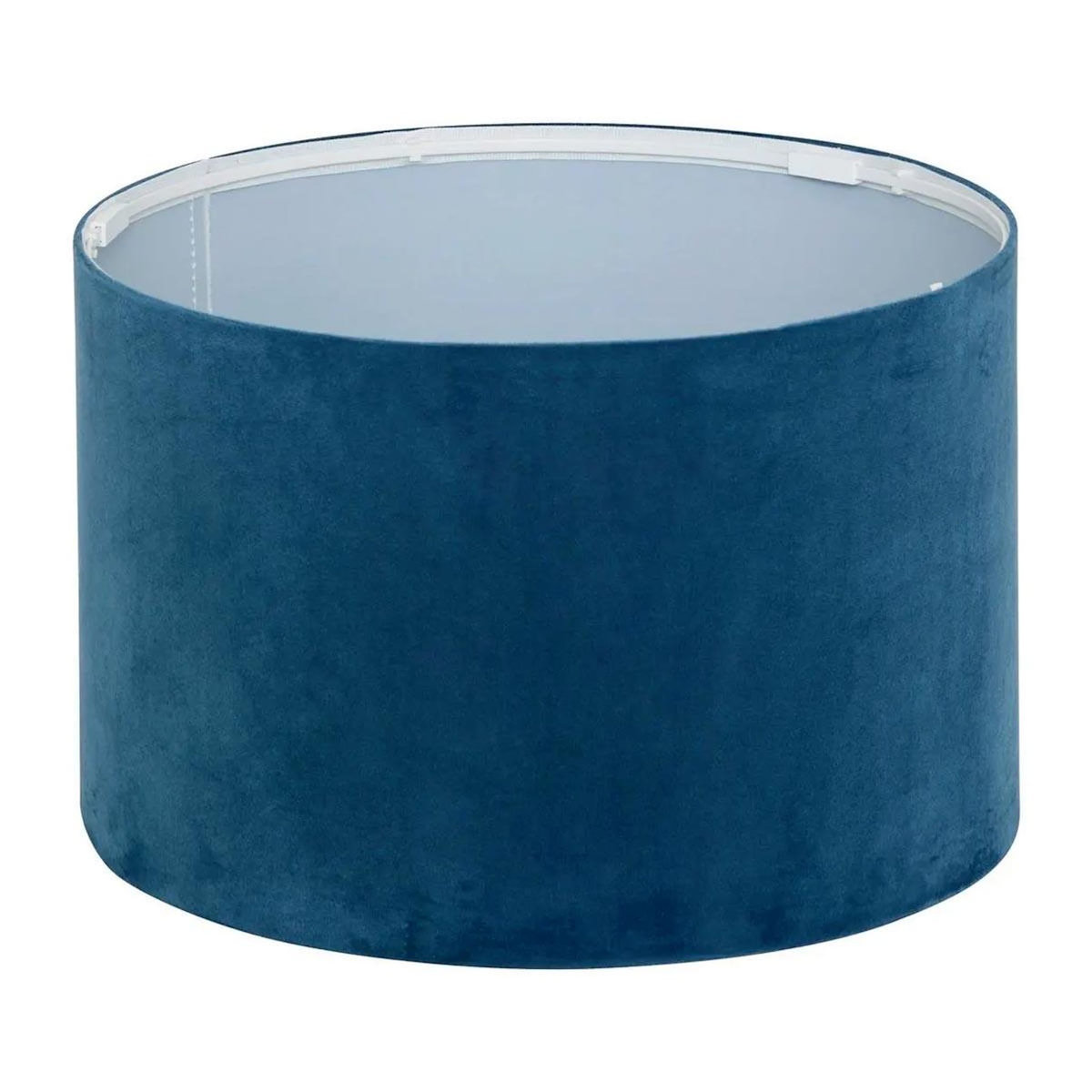 ATMOSPHERA Abat-Jour en Velours  Beline  30cm Bleu Canard