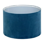ATMOSPHERA Abat-Jour en Velours  Beline  30cm Bleu Canard