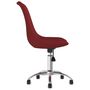 Voir la diapositive 5 : VIDAXL Chaises pivotantes a manger lot de 2 Rouge bordeaux Tissu