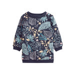 Petit Béguin Robe enfant en molleton Holamuchacha. Coloris disponibles : Bleu