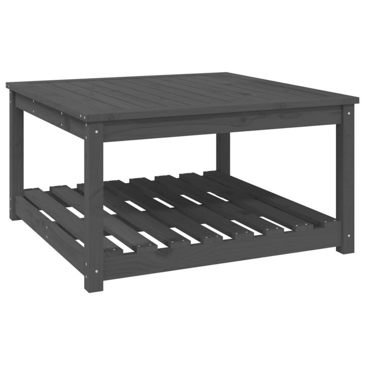 VIDAXL Table de jardin gris 82,5x82,5x45 cm bois massif de pin