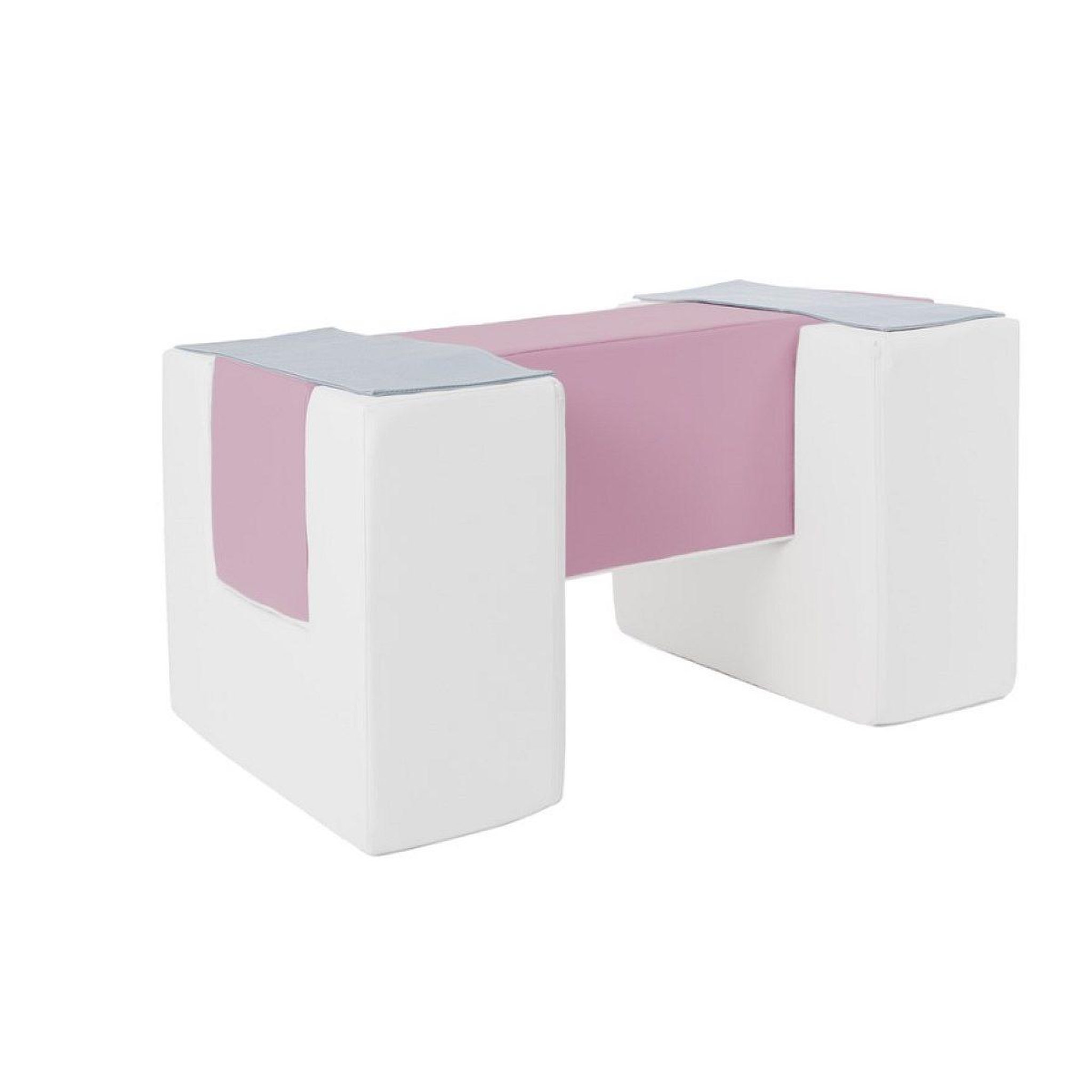 VELINDA 3 blocs en mousse blanc gris violet