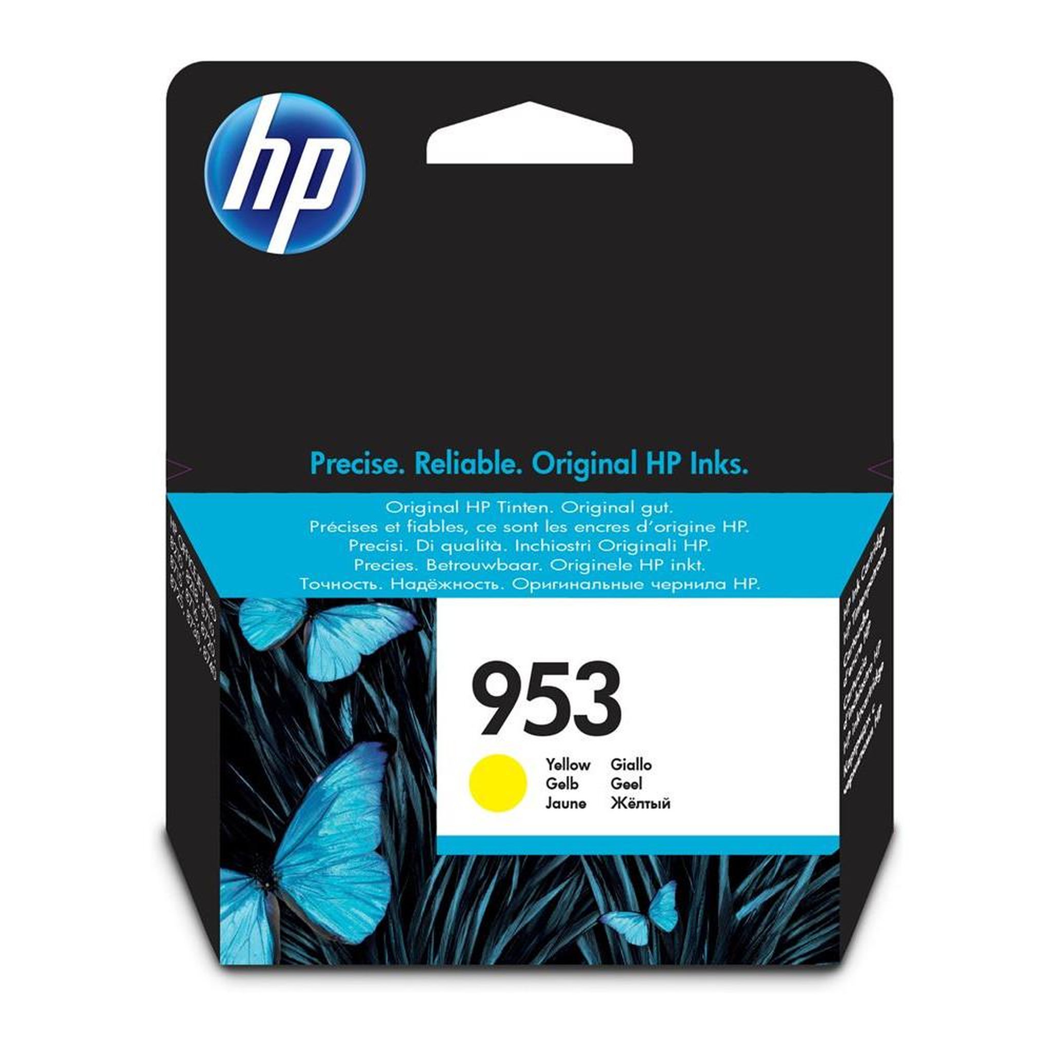 HP Cartouche d'encre jaune 953 pour imprimante, 1 cartouche jaune compatible systèmes HP
