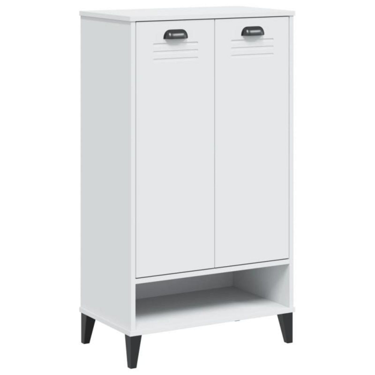 VIDAXL Armoire à chaussures VIKEN blanc bois d ingénierie
