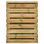 Voir la diapositive 3 : VIDAXL Composteur de jardin a lattes 80x50x100 cm Bois de pin impregne